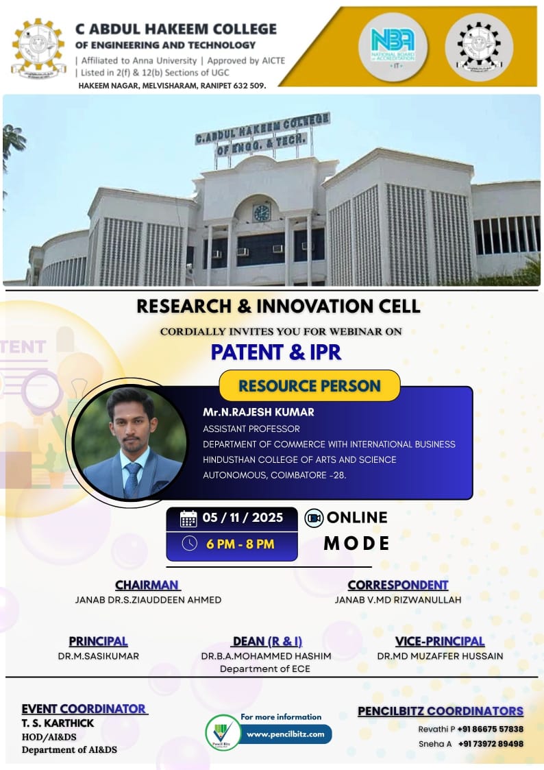 C. Abdul Hakeem College of Engineering & Technology