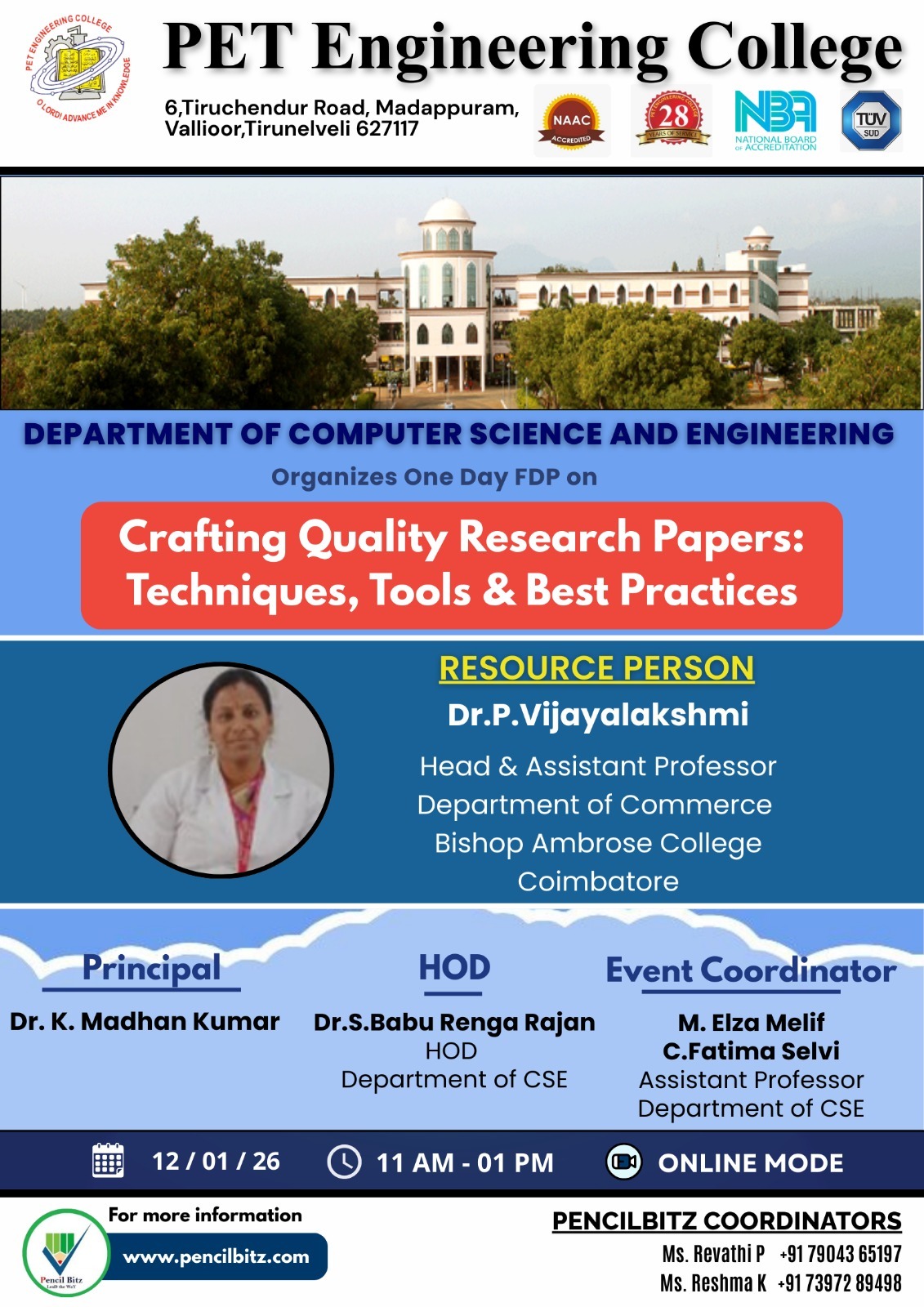  PET Engineering College 