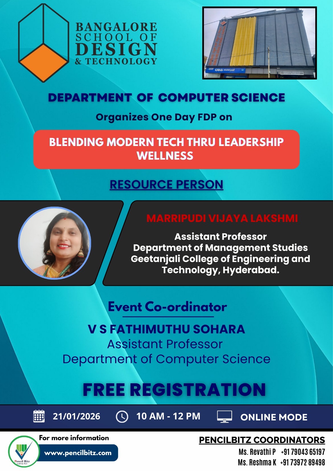  Bangalore School of Design and Technology 