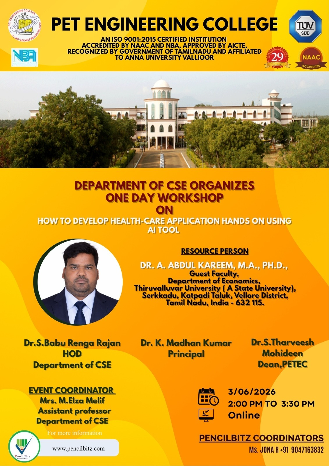 College Event Brochure
